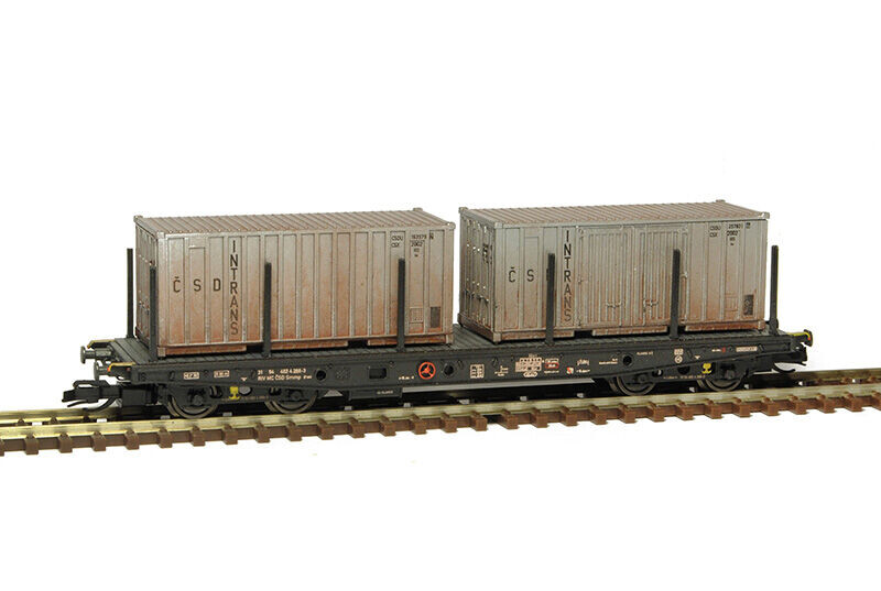 SDV Plošinový vůz Smmp 10 ČSD 1:120